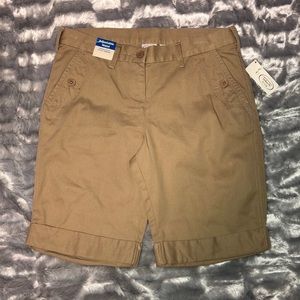 Talbots kids- khaki shorts NWT!